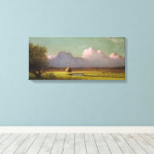 Zonlicht en schaduw: De Newbury Marshes Canvas Afdruk (Insitu (Houten vloer))