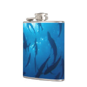 Zonlicht en schokken onder het Zee  Heupfles (Links)