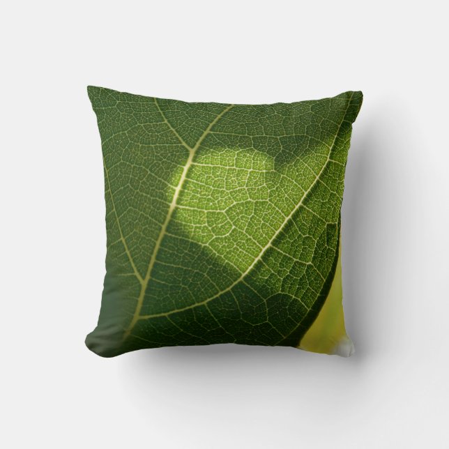 Zonlicht Hart Blad Kussen (Voorkant)
