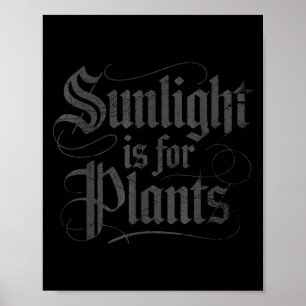 Zonlicht is voor planten poster