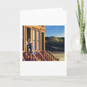 Zonlicht op Brownstones - Edward Hopper Kaart