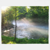 ZONLICHT op de VIJVER Fleece Deken (Voorkant (Horizontaal))