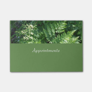 Zonlicht op Ferns en Flowers Post-it® Notes