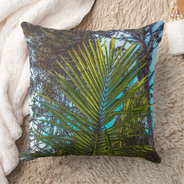 Zonlicht op het Sierkussen van de Palmfronden (Deken)