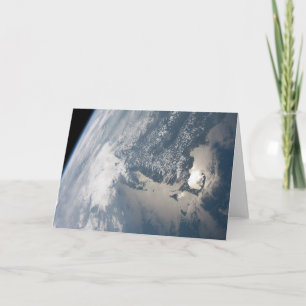 Zonlicht op het water van de aarde. kaart