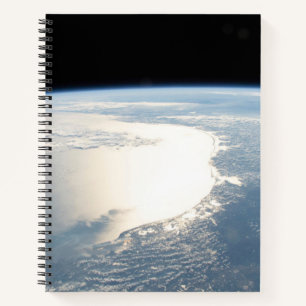 Zonlicht reflecteert voor de Golf van Mexico Notitieboek