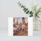 Zonlicht, vanmiddag, La Rue de l'Epicerie, Rouen Briefkaart (Staand voorkant)