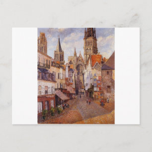 Zonlicht, vanmiddag, La Rue de l'Epicerie, Rouen Briefkaart