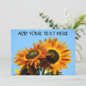 ZONLOWER Invitation Cards Party Invitations Event Kaart (Staand voorkant)