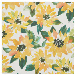ZONLOWER POWER Yellow Floral Stof