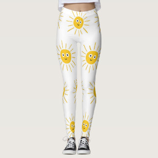 Zonmotieven: schetsmatig naadloos. leggings