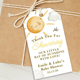 Zonne Boho Zon Geslachtsneutrale Babyborrel Cadeaulabel