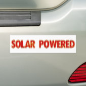 Zonne Bumpersticker (Op auto)