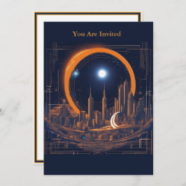 Zonne-eclips kijkfeest volledig aangepaste stadsge kaart