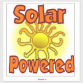 Zonne-energie 14x14 sticker (Vel)