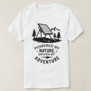 Zonne-energie Camping Adventure Natuur Design T-shirt