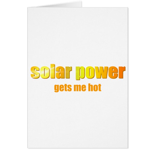 Zonne-energie heet! (Voorkant)