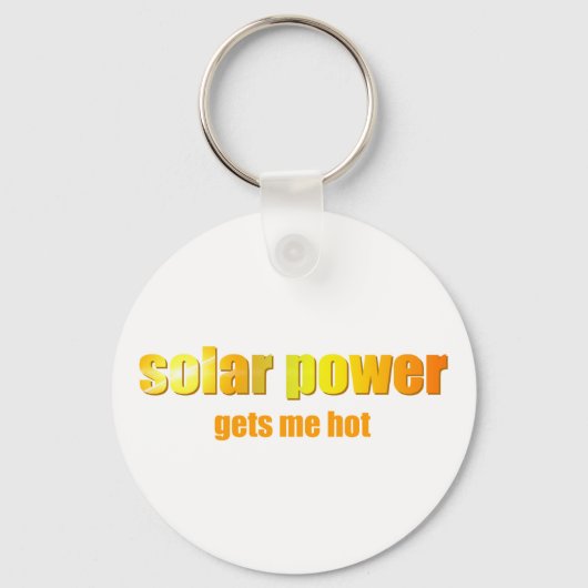 Zonne-energie heet! sleutelhanger (Voorkant)