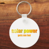 Zonne-energie heet! sleutelhanger (Voorkant)