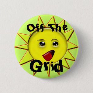 Zonne-energie knoppen ronde button 5,7 cm