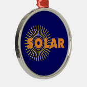 Zonne-energie Metalen Ornament (Rechts)