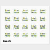 Zonne-energie Ronde Sticker (Vel)