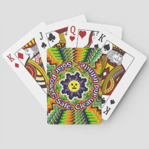 Zonne-energie - veilig schoon oneindig pokerkaarten