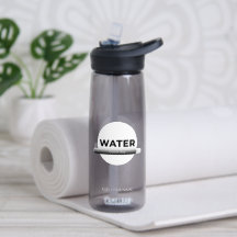 Zonne-energie waterfles quote | Aangepaste naam