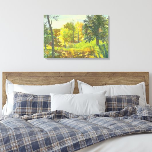 Zonne-herfst Canvas Afdruk (Insitu (Slaapkamer))