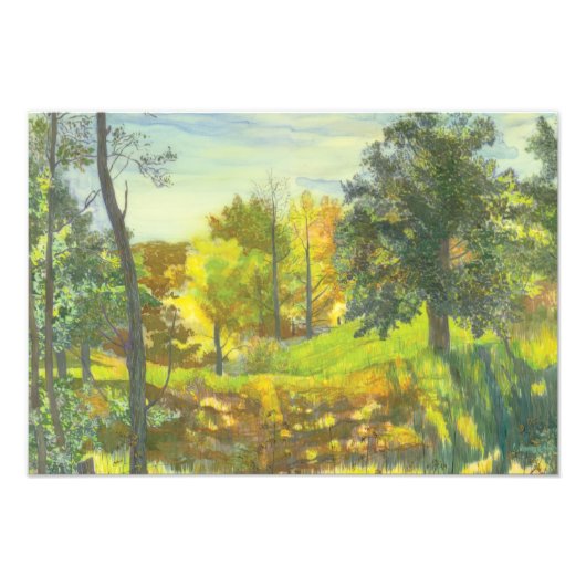 Zonne-herfst Foto Afdruk (Voorkant)