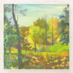 Zonne-herfst Glazen Onderzetter