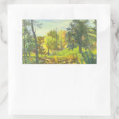 Zonne-herfst Rechthoekige Sticker (Tas)