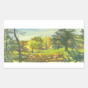 Zonne-herfst Rechthoekige Sticker