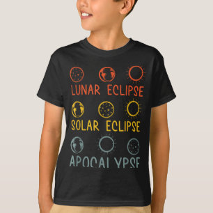 Zonne Maansverduistering Apocalyps Hemels T-shirt
