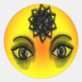 Zonne-ogen Ronde Sticker