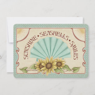 Zonne Schelpen Glimlachen Vintage Vibes