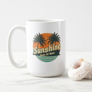 Zonne Staat Zomer Mok, Retro Strand Koffiekop Koffiemok