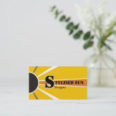 Zonne-/zonne-energie/alternatieve energiebronnen visitekaartje (Staand voorkant)