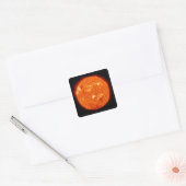 Zonneactiviteit op de zon 2 vierkante sticker (Envelop)