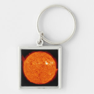 Zonneactiviteit op de zon sleutelhanger