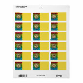 Zonneadreslabel Etiket (Full Sheet)