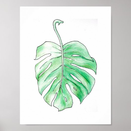 Zonneafzetting: Palm Leaf Poster (Voorkant)