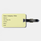 Zonnebaars Brazem Vissen Bagagelabel (Achterkant horizontaal)