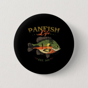 Zonnebaars Vis Panvis Leven Geschat 2025 Vissen Vi Ronde Button 5,7 Cm