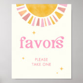 Zonnebaby Shower Favor Teken Poster (Voorkant)