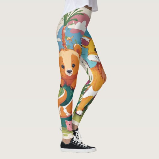 Zonnebaden Meerkats Leggings (Rechts)