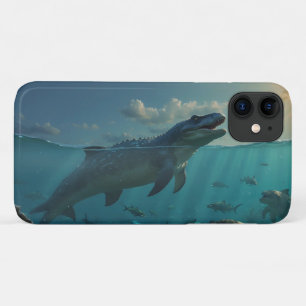 Zonnebaden Mosasaur (Dinosaurus Art) Mok iPhone 11 Hoesje