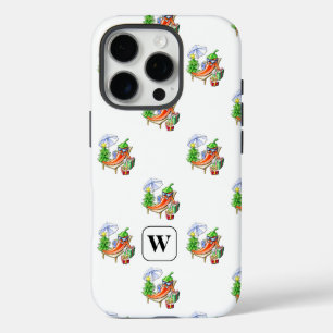 Zonnebaden Pepper Christmas Edition Voeg Initiaal iPhone 16 Pro Hoesje