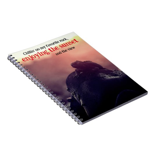 Zonnebaden van zeeleguanen notitieboek (Rechterzijde)