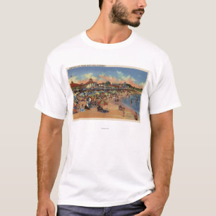 Zonnebaders en zwemmers aan boord van schepen t-shirt